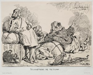 Muleerzy z Tétuan autorstwa Eugène Delacroix