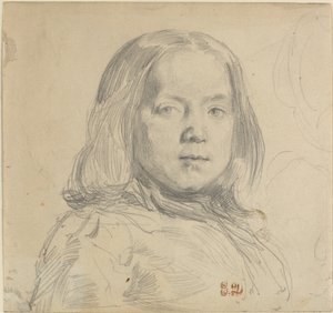 Portret dziecka. autorstwa Eugène Delacroix