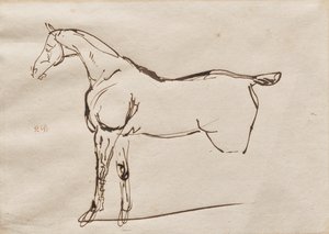 Studium konia autorstwa Eugène Delacroix
