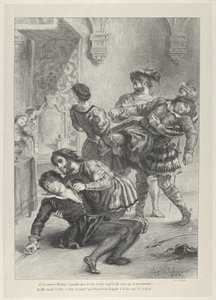 Śmierć Hamleta, 1843., 1843. autorstwa Eugène Delacroix