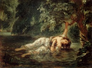 Śmierć Ofelii, 1853.