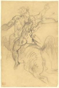 Edukacja Achillesa autorstwa Eugène Delacroix