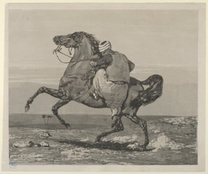 Turek dosiadający konia, 1824., 1824. autorstwa Eugène Delacroix