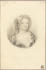 Medalionowy portret panny de Fontanges
