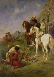 Polowanie na sokoła w Algierii: Kamieniołom, przed 1863 r.
