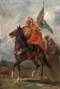 Wódz orientalistów na koniu, 1863 autorstwa Eugène Fromentin