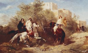 Arabscy Jeźdźcy autorstwa Eugène Fromentin