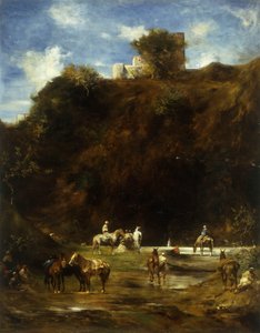 Arabowie odpoczywają, 1874 autorstwa Eugène Fromentin