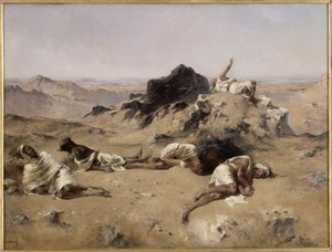 Kraina pragnienia Kraina pragnienia, lata 60. XIX wieku. autorstwa Eugène Fromentin