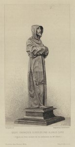Drewniana figura św. Franciszka z Asyżu autorstwa Alonzo Cano autorstwa Eugène Gaujean