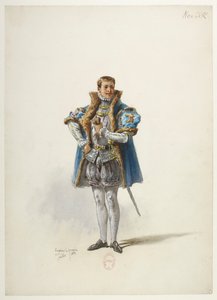 Btv1b84558104 01 - Saint-Saëns - Henryk VIII - Modele kostiumów - Lacoste - 1. Książę Norfolk autorstwa Eugene Lacoste