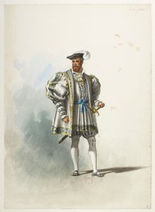 Btv1b84558104 04 - Saint-Saëns - Henryk VIII - Maquettes de costumes - Lacoste - 4th Seigneur autorstwa Eugene Lacoste