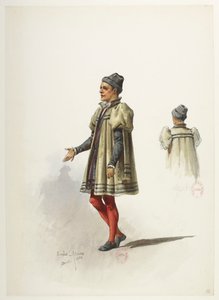 Btv1b84558104 12 - Saint-Saëns - Henryk VIII - Maquettes de costumes - Lacoste - 12. kostium autorstwa Eugene Lacoste
