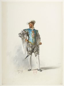 Btv1b84558104 16 - Saint-Saëns - Henryk VIII - Maquettes de costumes - Lacoste - 16th Costume autorstwa Eugene Lacoste