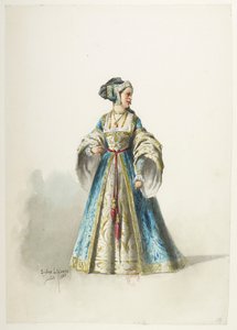 Btv1b84558104 18 - Saint-Saëns - Henryk VIII - Maquettes de costumes - Lacoste - 18th Costume autorstwa Eugene Lacoste