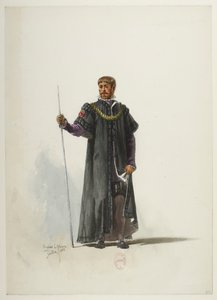 Btv1b84558104 30 - Saint-Saëns - Henryk VIII - Maquettes de costumes - Lacoste - 30th Costume autorstwa Eugene Lacoste