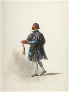 Btv1b84558104 34 - Saint-Saëns - Henryk VIII - Maquettes de costumes - Lacoste - 34. Kostium autorstwa Eugene Lacoste