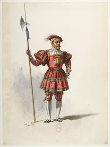 Btv1b84558104 36 - Saint-Saëns - Henryk VIII - Maquettes de costumes - Lacoste - 36. Kostium autorstwa Eugene Lacoste