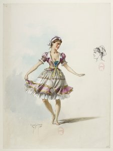 Btv1b84558104 45 - Saint-Saëns - Henryk VIII - Modele kostiumów - Lacoste - 45. Kostium i nakrycie głowy autorstwa Eugene Lacoste