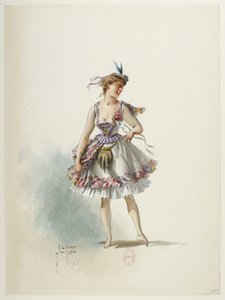 Btv1b84558104 51 - Saint-Saëns - Henryk VIII - Maquettes de costumes - Lacoste - 51. kostium autorstwa Eugene Lacoste