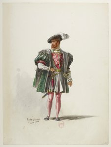 Btv1b84558104 54 - Saint-Saëns - Henryk VIII - Maquettes de costumes - Lacoste - 54. Kostium autorstwa Eugene Lacoste