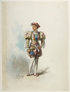 Btv1b84558104 57 - Saint-Saëns - Henryk VIII - Maquettes de costumes - Lacoste - 57. Kostium autorstwa Eugene Lacoste