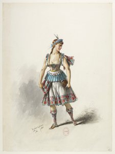 Btv1b84558104 71 - Saint-Saëns - Henryk VIII - Maquettes de costumes - Lacoste - 69. Kostium autorstwa Eugene Lacoste