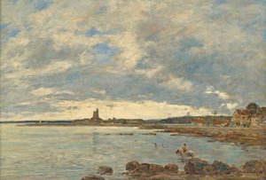 St Vaast-la-Hougue autorstwa Eugene Louis Boudin