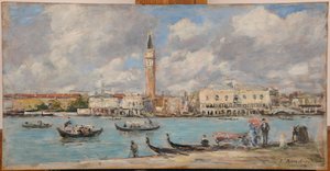 Wenecja. San Giorgio autorstwa Eugene Louis Boudin