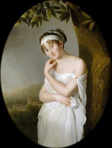 Portret Madame Récamier, ur. Julie Bernard 1777-1849 autorstwa Eulalie Morin