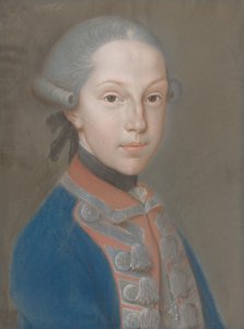 Portret młodego mężczyzny w mundurze autorstwa European 18th Century