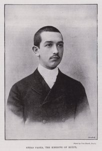 Abbas Pasza, Khedive z Egiptu (zdjęcie czarno-białe) autorstwa European Photographer