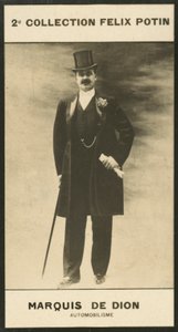 Albert-Jules-Felix-Philippe Marquis De Dion, Automobile autorstwa European Photographer