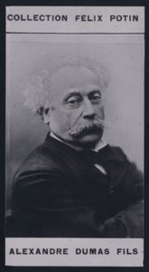 Alexandre Dumas Son (1824-1895) (zdjęcie czarno-białe) autorstwa European Photographer