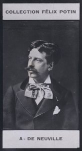 Alphonse de Neuville (1836-1885) (zdjęcie czarno-białe) autorstwa European Photographer