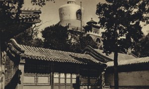 Chiny, Pekin, Pagoda Butelkowa (zdjęcie czarno-białe) autorstwa European Photographer