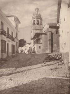 Eglise Santa Maria la Mayor, A Ronda (zdjęcie czarno-białe) autorstwa European Photographer
