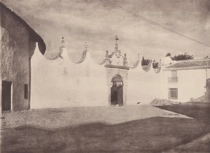Wejście do budynków gospodarczych Plaza de Toros, Ronda (zdjęcie czarno-białe) autorstwa European Photographer