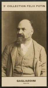 Gagliardini, malarz (zdjęcie czarno-białe) autorstwa European Photographer