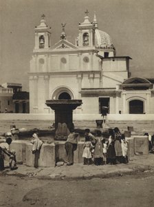 Gwatemala, Kościół Belen (zdjęcie czarno-białe) autorstwa European Photographer