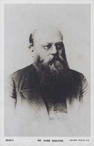 Hans Richter, austriacko-węgierski dyrygent (zdjęcie czarno-białe) autorstwa European Photographer
