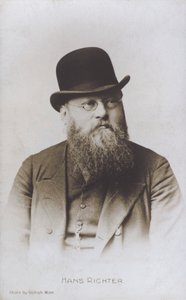 Hans Richter, austriacko-węgierski dyrygent (zdjęcie czarno-białe) autorstwa European Photographer
