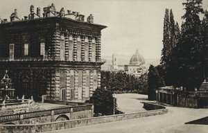 Włochy, Florencja, Pałac Pitti (zdjęcie czarno-białe) autorstwa European Photographer