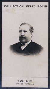 Ludwik I, król Portugalii (1838-1889) (zdjęcie czarno-białe) autorstwa European Photographer