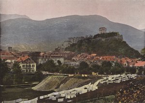 Lourdes, miasto i zamek autorstwa European Photographer