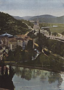 Lourdes, widok z zamku autorstwa European Photographer