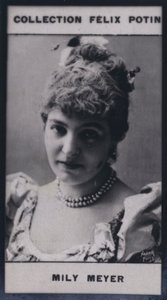 Madame Emilie Mily-Meyer (1860) (zdjęcie czarno-białe) autorstwa European Photographer