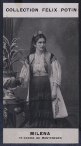 Milena, księżniczka Czarnogóry (1847) (zdjęcie b / w) autorstwa European Photographer