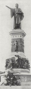 Pomnik Dante Alighieri, Trient (zdjęcie czarno-białe) autorstwa European Photographer