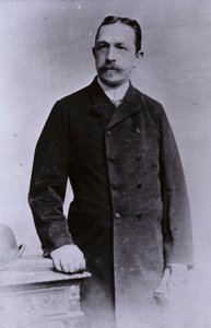 Oskar Lenz, niemiecko-austriacki geolog i mineralog (zdjęcie czarno-białe) autorstwa European Photographer